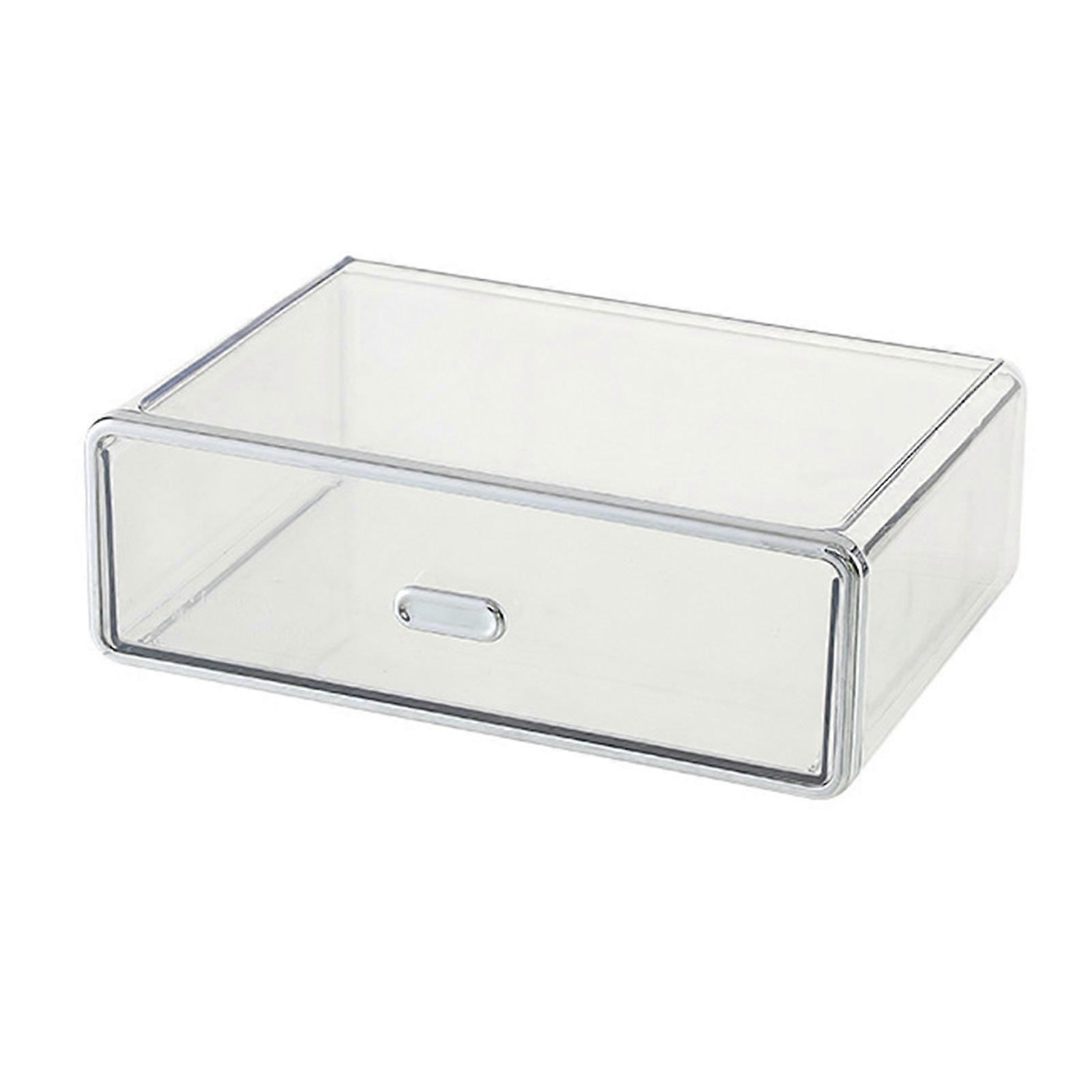 Desktop Storage Box Workspace Organizer Large Capacity Multi-purpose Transparent Stackable Organizer Box Storage Bin