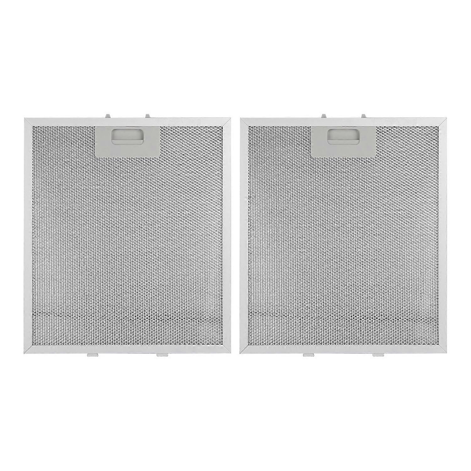 2Pcs Metal Cooker Hood Filter 320x260mm Easy Install Remove Aluminum Grease Filter Universal Mesh
