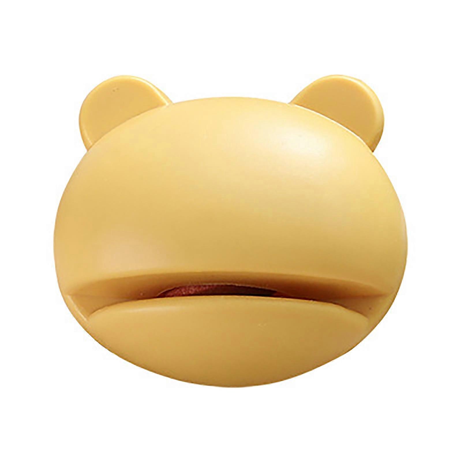 Mini Knife Sharpener Mini Cartoon Frog Style Easy Operation Nonslip Rubber Abrasive Sand ABS Pocket Knife SharpenerYellow