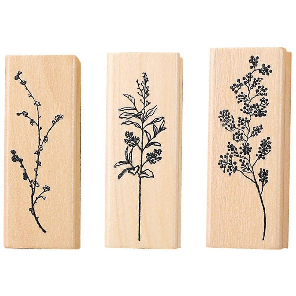 3Pcs DIY Diary Stamps Multi-function Cards Stamps Delicate Planner Stamps DIY Accessory