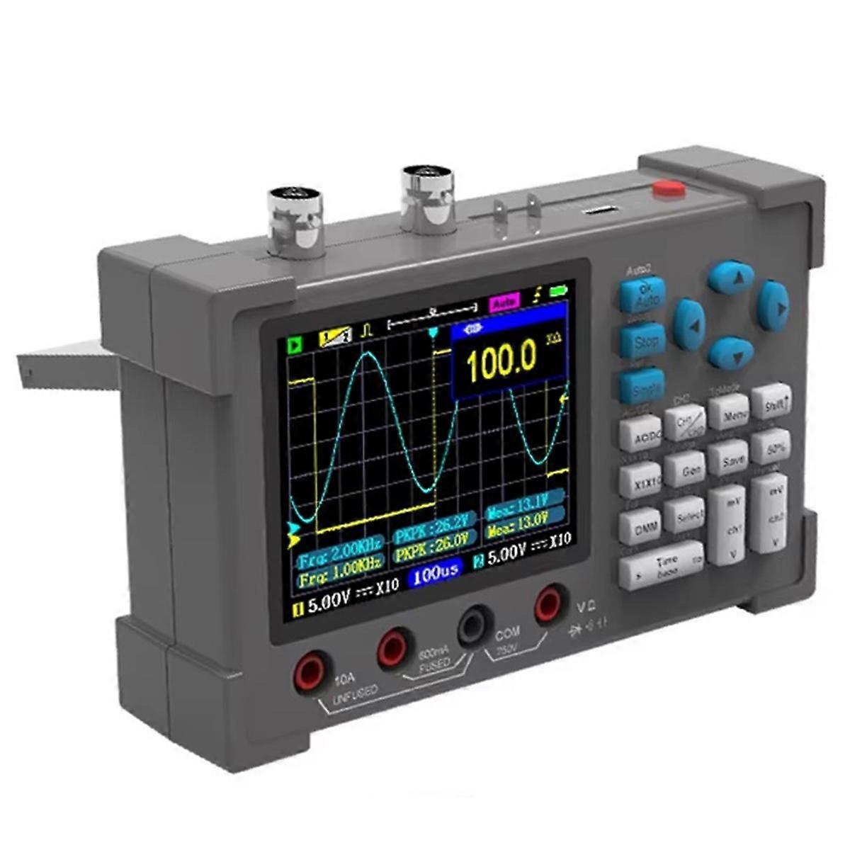 3 în 1 Dual Channel 250MSa/S Sample Rate Osciloscop digital de 3,2 inchi