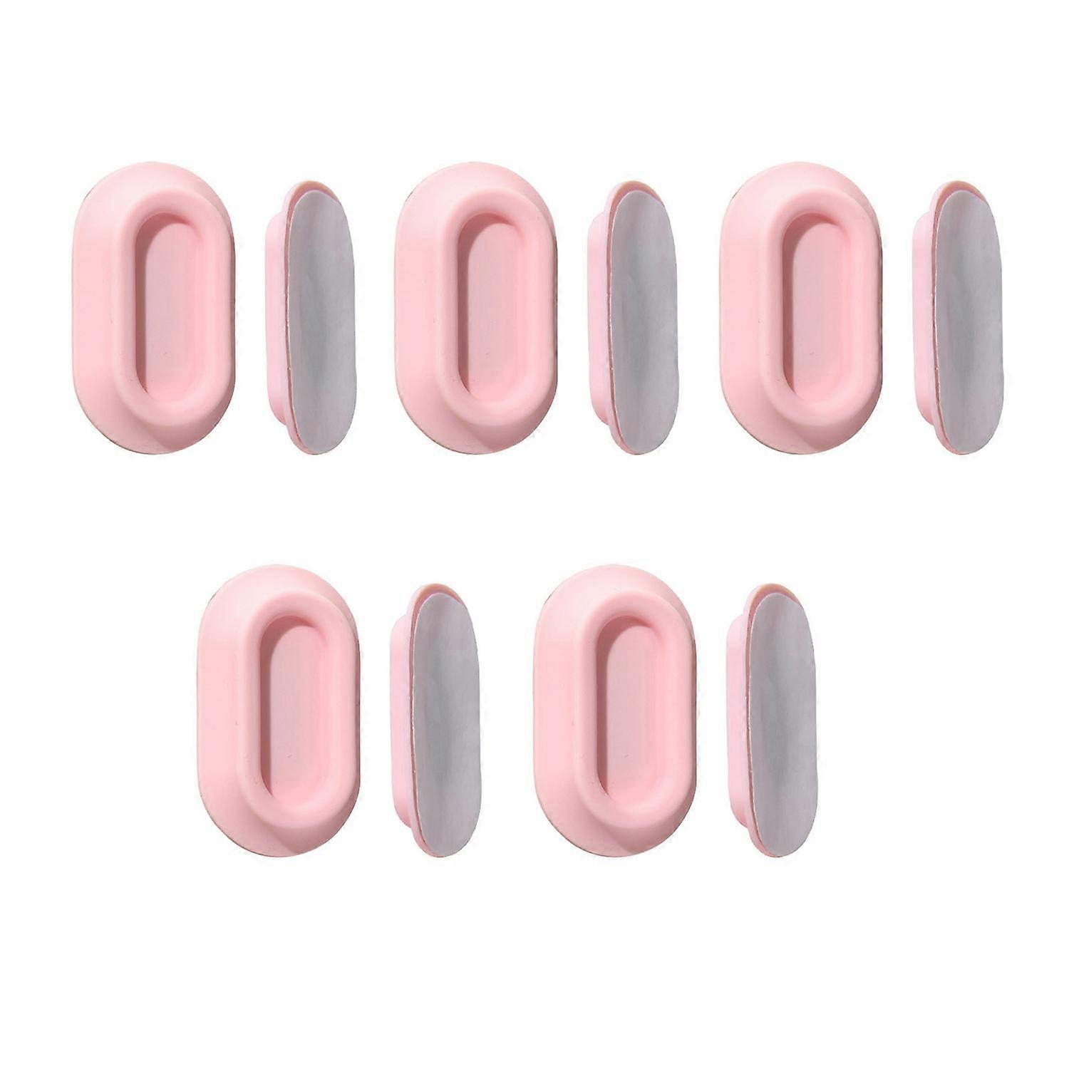 5Pcs Magnetic Remote Control Holder Wall Mount Hole Free Easy to Install Self-Adhesive TV Remote
