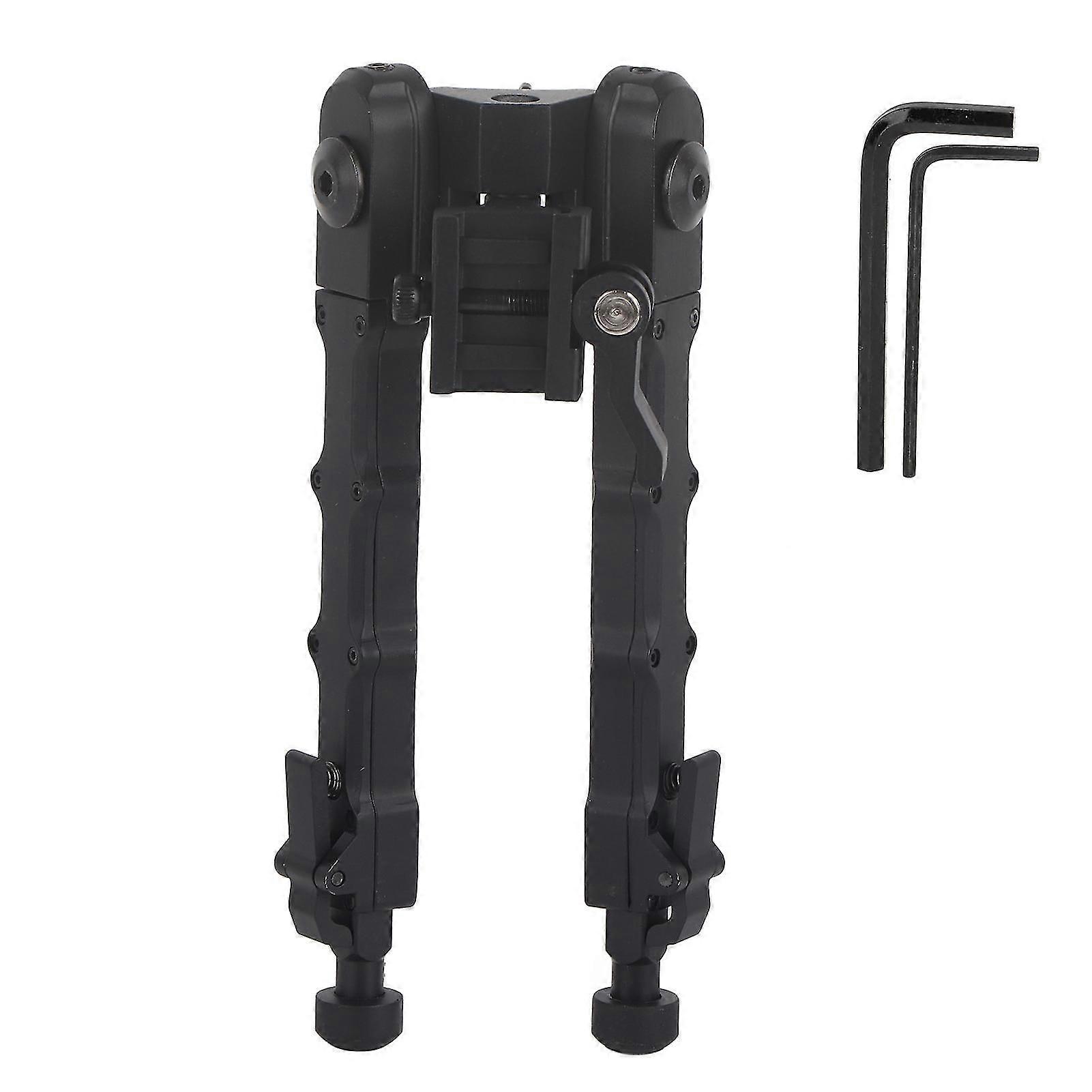 Telescopic Quick Release Bipod for Outdoors Hunting Shooting - Aluminium Alloy Shooter Bipod (Black)