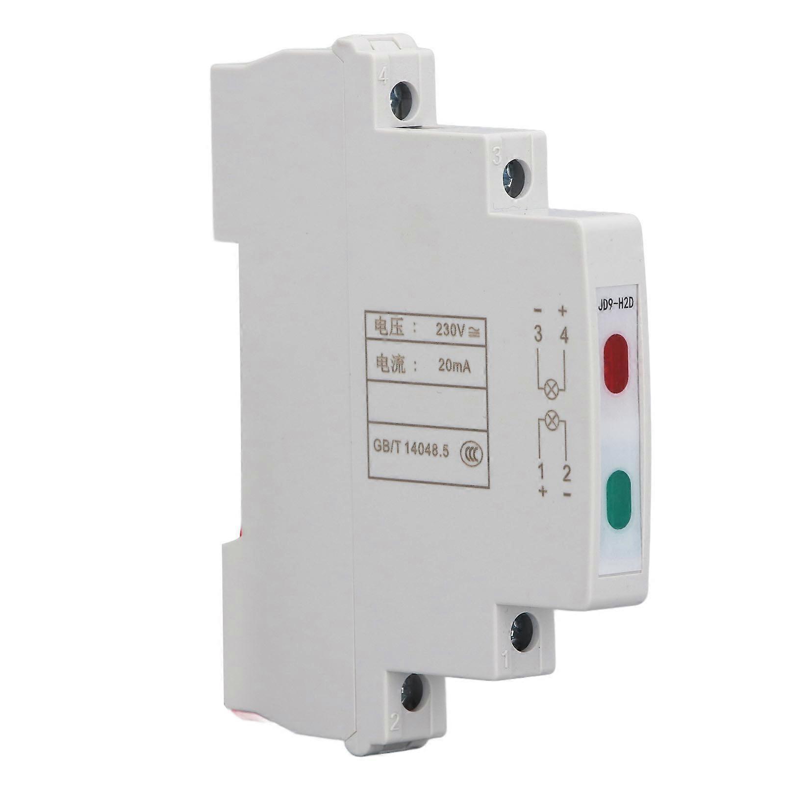 Miniature LED Rail Indicator IP20 Waterproof for Power Distribution Boxes AC DC 230V Rail Mount Signal Light