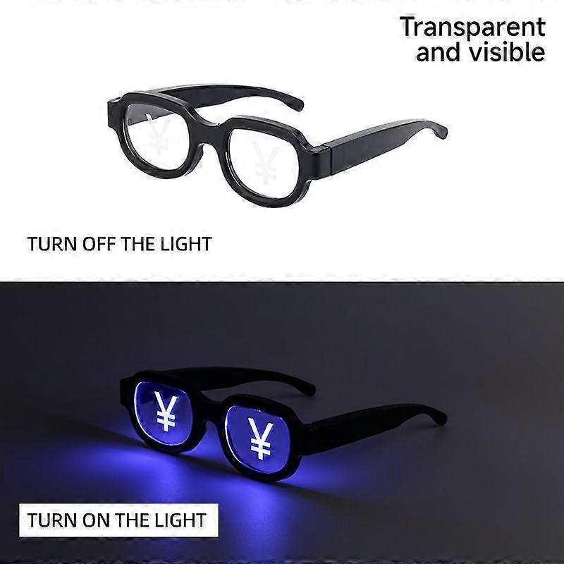 Lunettes lumineuses LED personnalit drle danse performance lunettes mme style lunettes lumineuses
