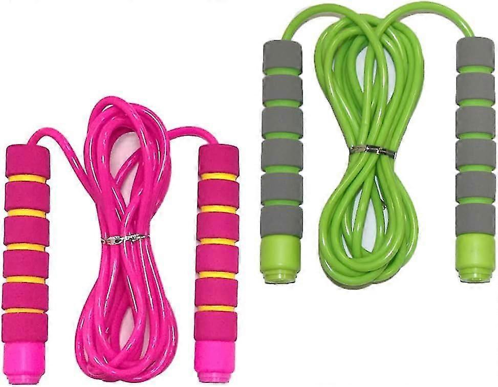 Corde à sauter - Réglable souple avec poignées en mousse respectueuses de la peau