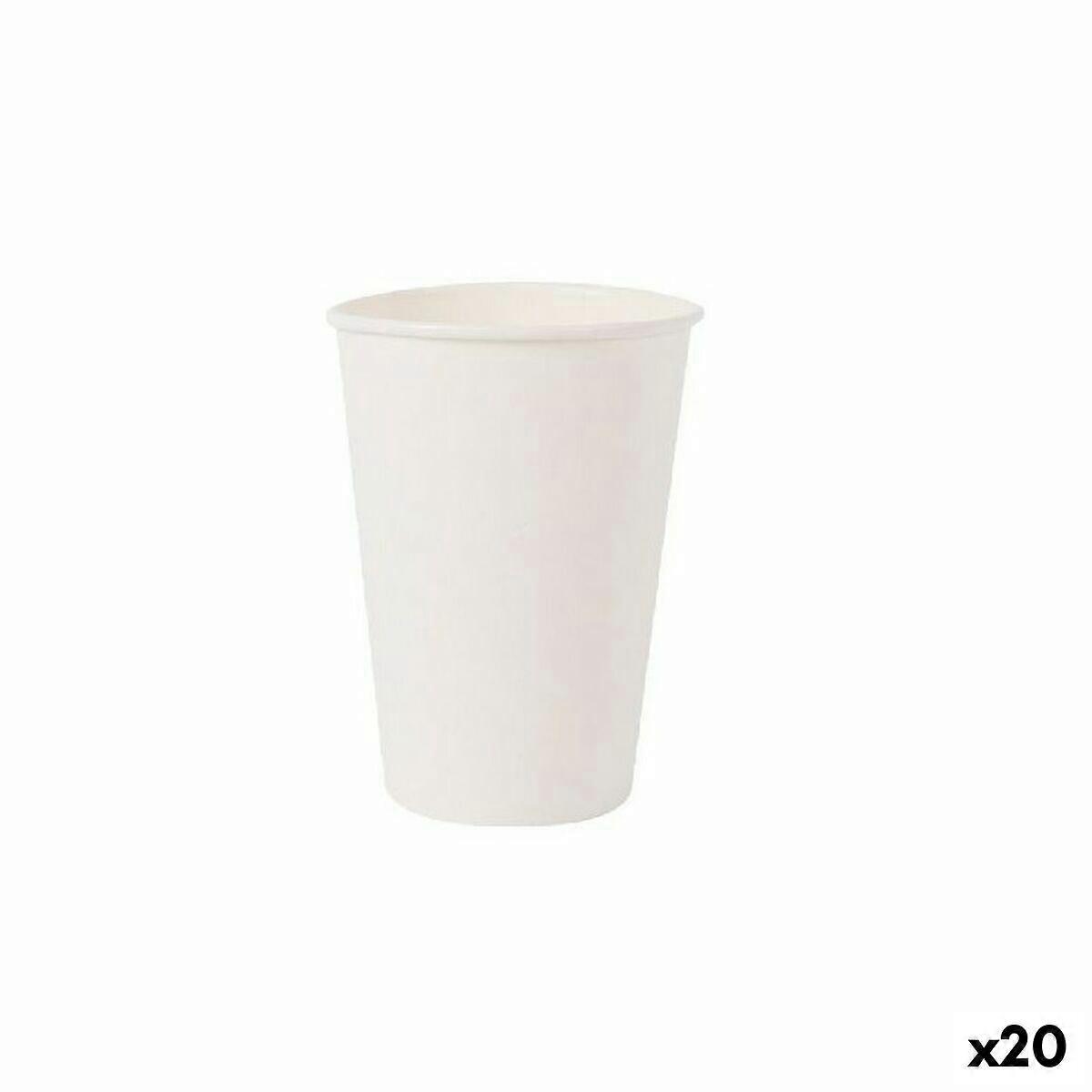 Gläserset Algon Karton Weiß 45 Stück 220 ml (20 Stück)