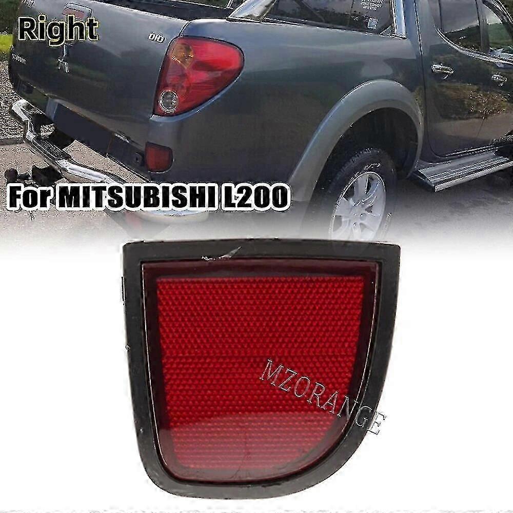 Rear Bumper Reflector Light For Mitsubishi L200 Lc036lh Tail Brake Stop Turn Signal Warning Lamp Car Parts Accessories No Bulbs