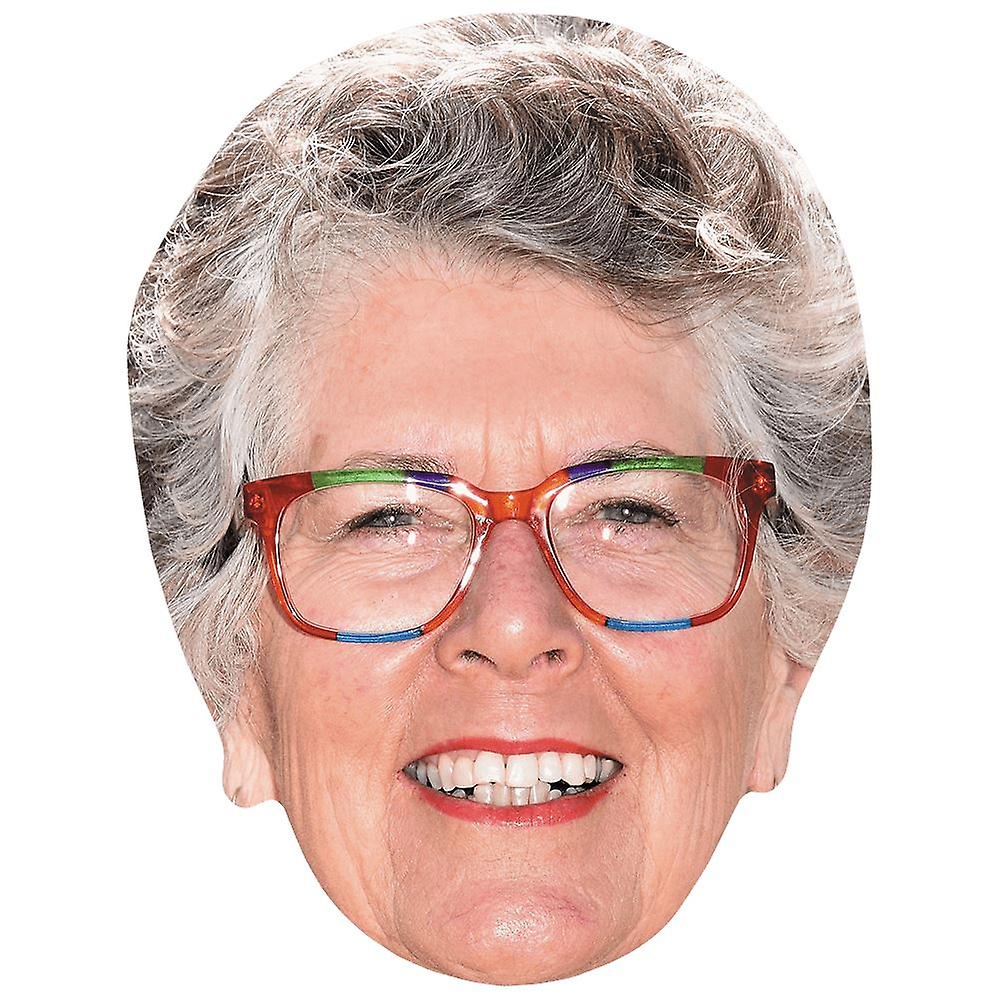 Prue Leith (Bril) Groot Hoofd. Larger than life masker.