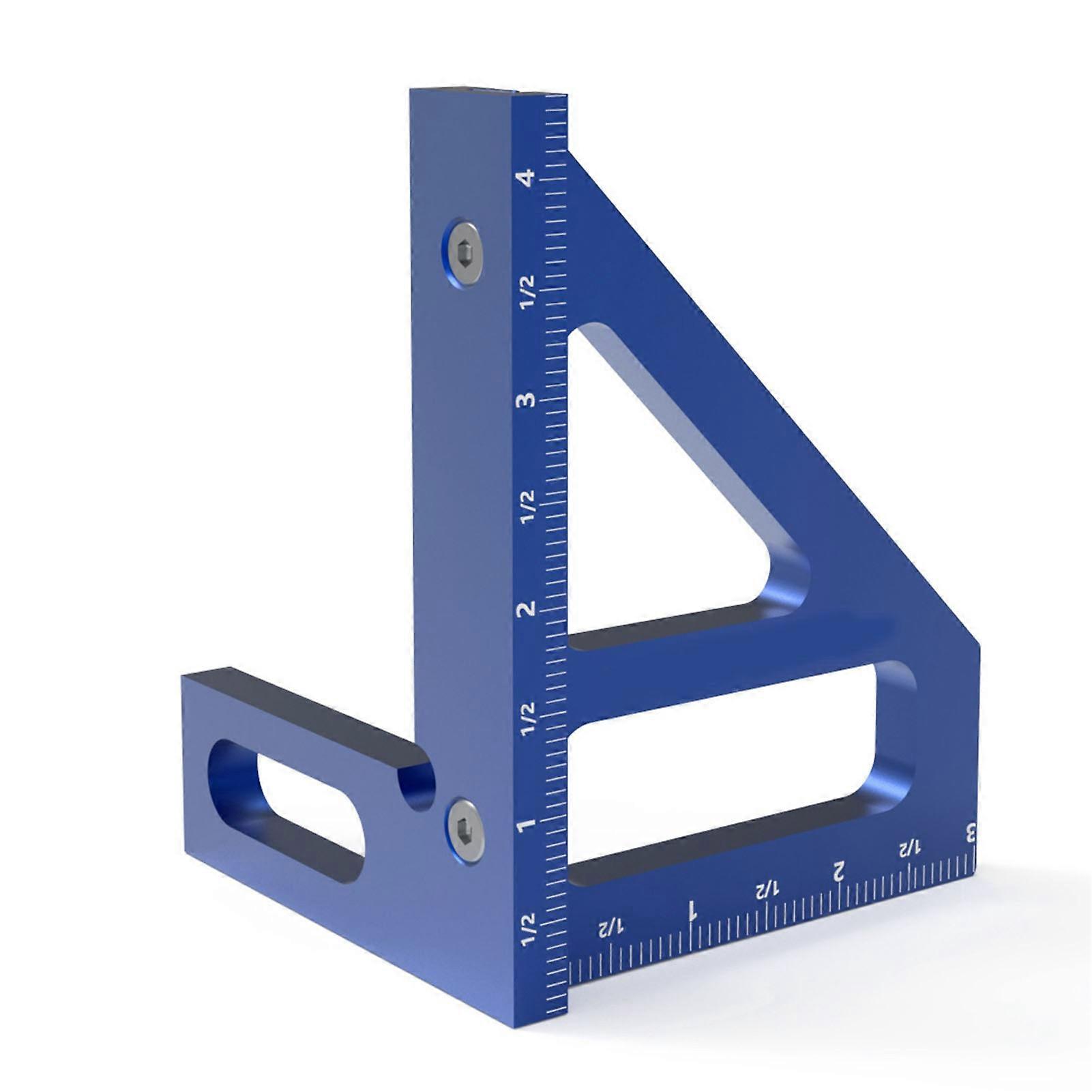 Multi Angle Measuring Triangle Ruler 45 90 Degree Woodworking Blue