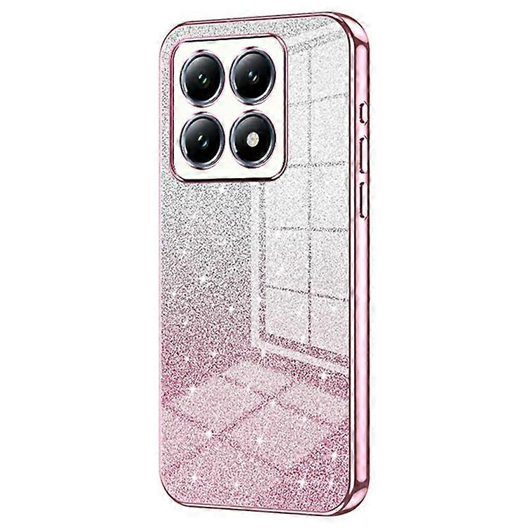 Compatible For Xiaomi 14T Pro Case Electroplating Gradient Glitter TPU Phone Cover