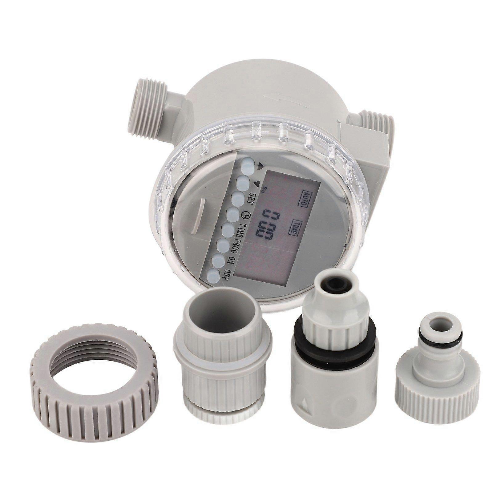 Solar Water Timer Smart Automatic Watering Irrigation Controller System with LCD Display Screen for Home Garden