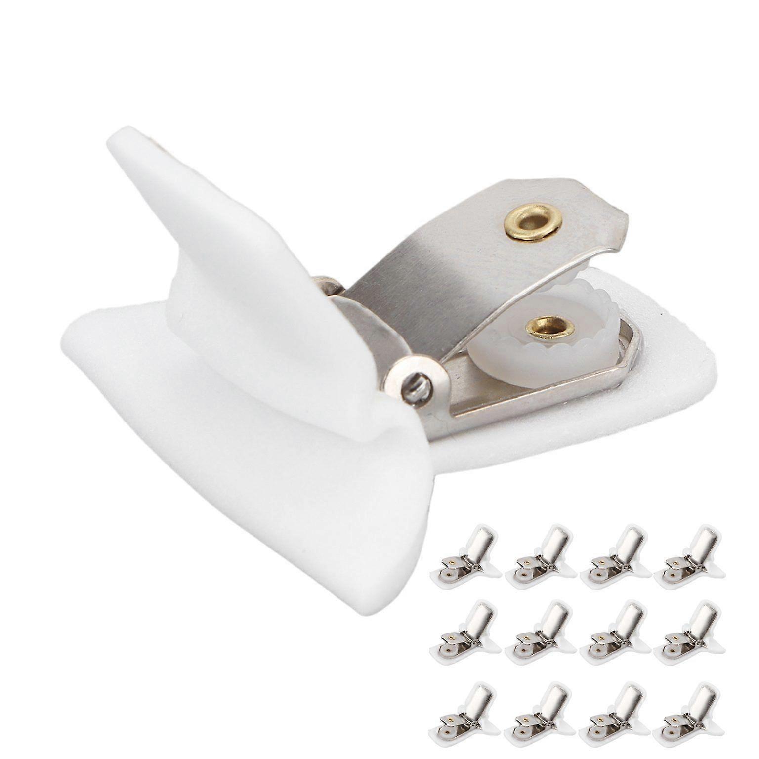 12 Pcs White Padded Duvet Clips - Blanket Fasteners for Secure Bedding