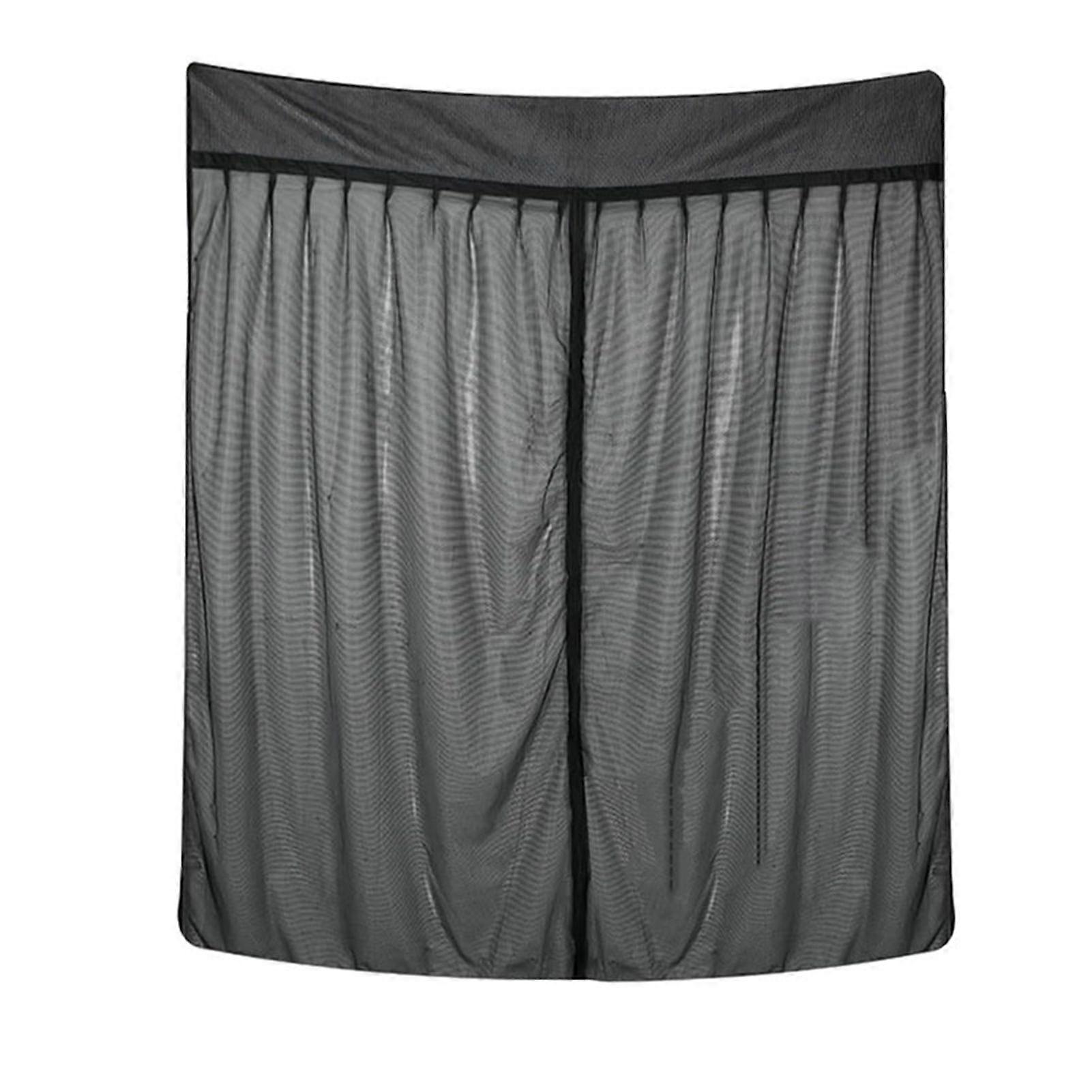 Campervan Screen Net Breathable Heavy Duty Fastener Tape Center Zipper Privacy Protection Sun Blocking Universal Outdoor Camping RV Van Blackout Curta