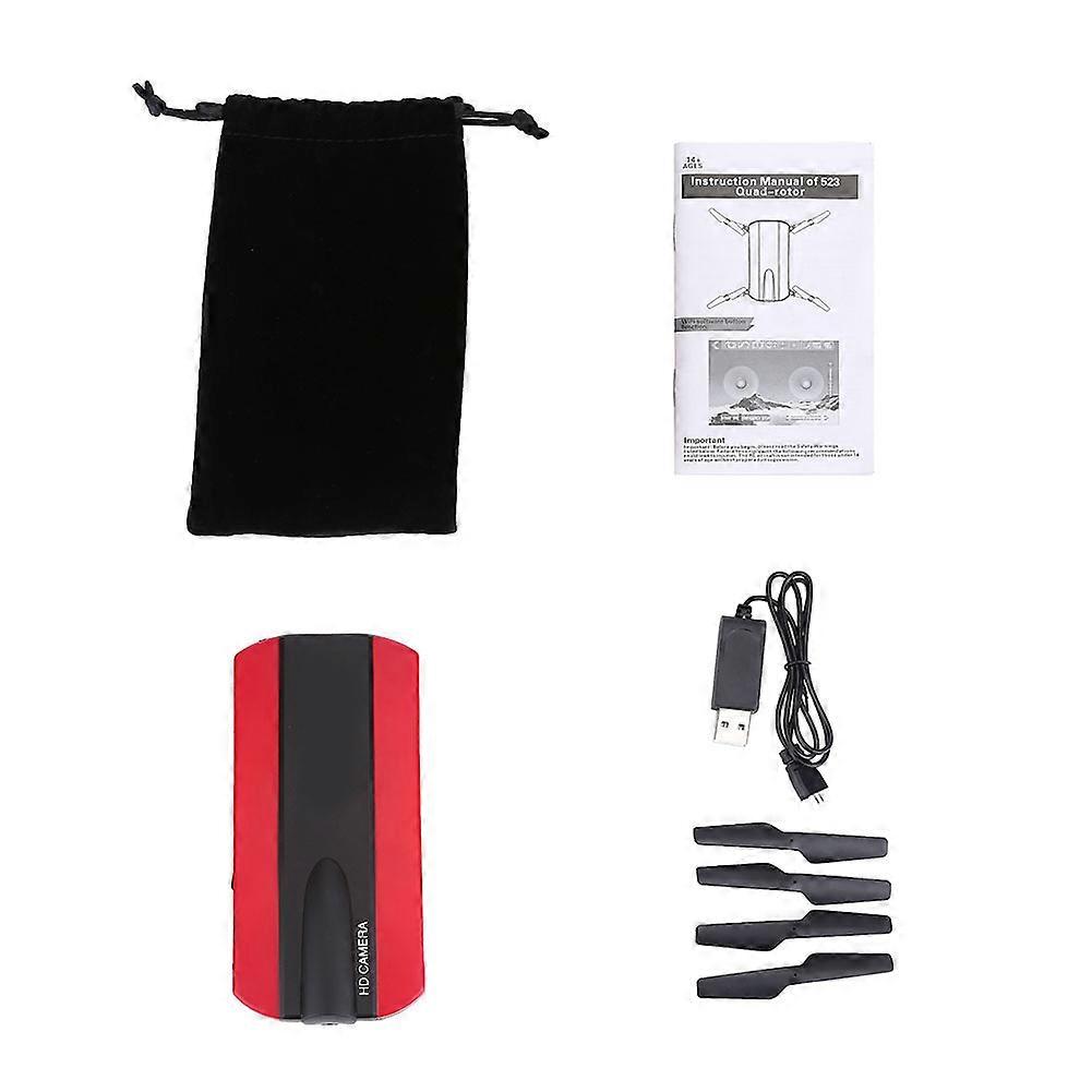 Foldable 2.4G WiFi Control Drone Altitude Hold RC Quadcopter With HD Camera (Red)