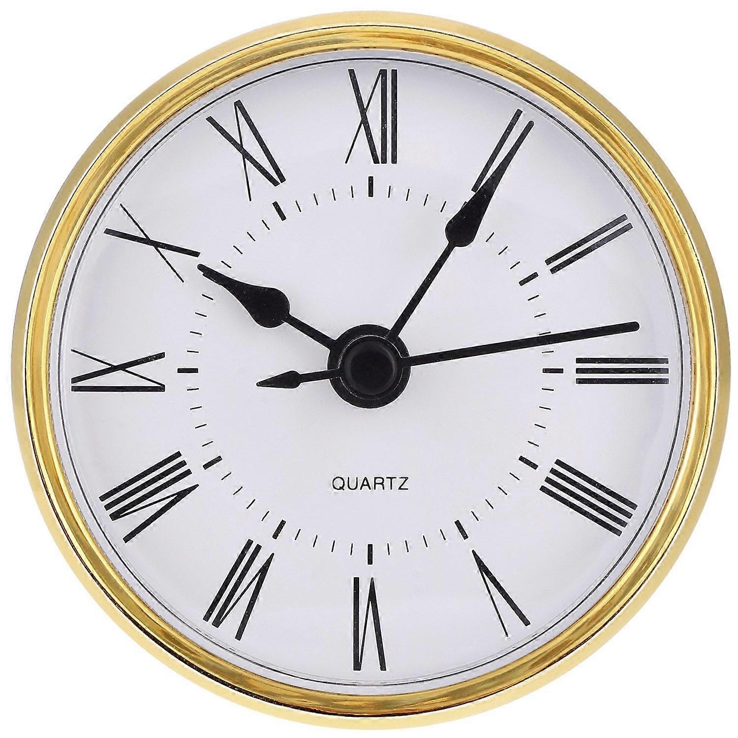 Roman Numeral Quartz Clock Insert 2.8" (70 mm) for Home Decor, Wall Clock Replacement, Classic Style