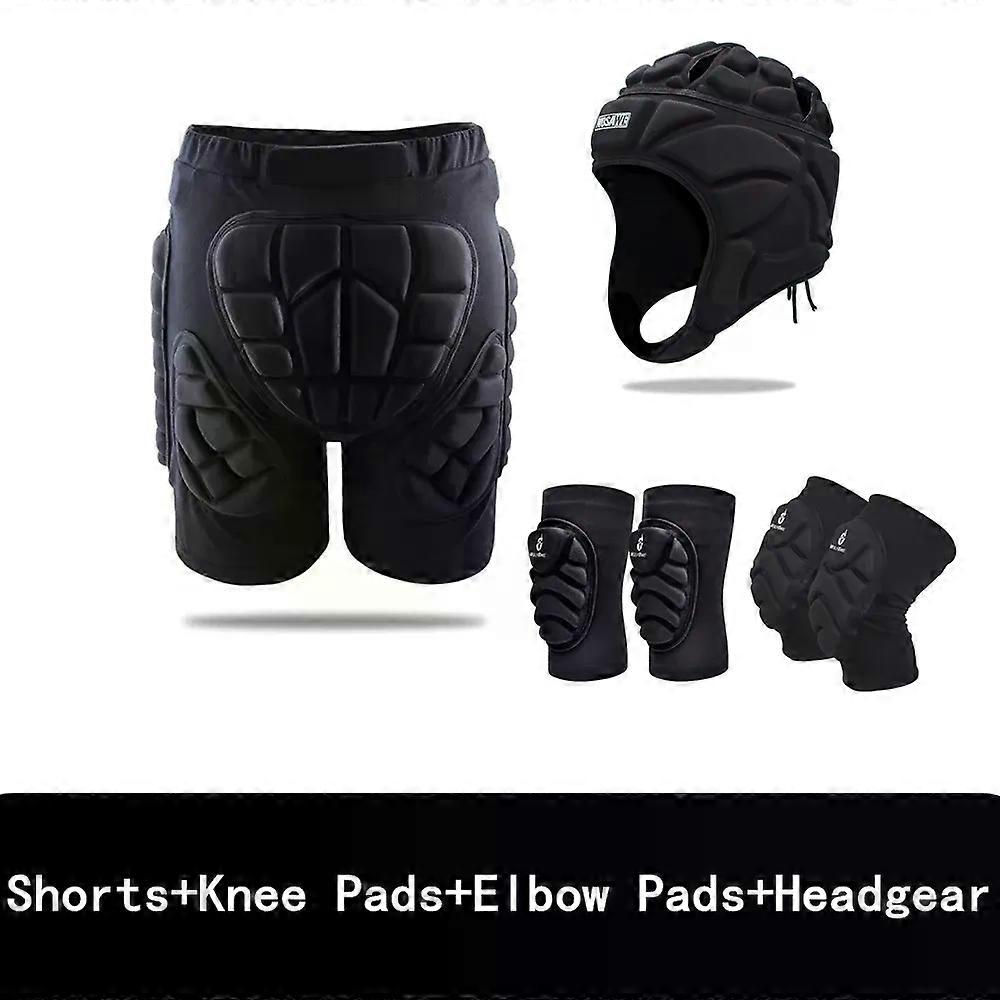 WOSAWE Yastıklı Motosiklet Şortları Doğa Sporları Kayak Şortları Kalça Pedi Koruyucu Zırh Kayak Snowboard Paten Pantolon Motor Şortları