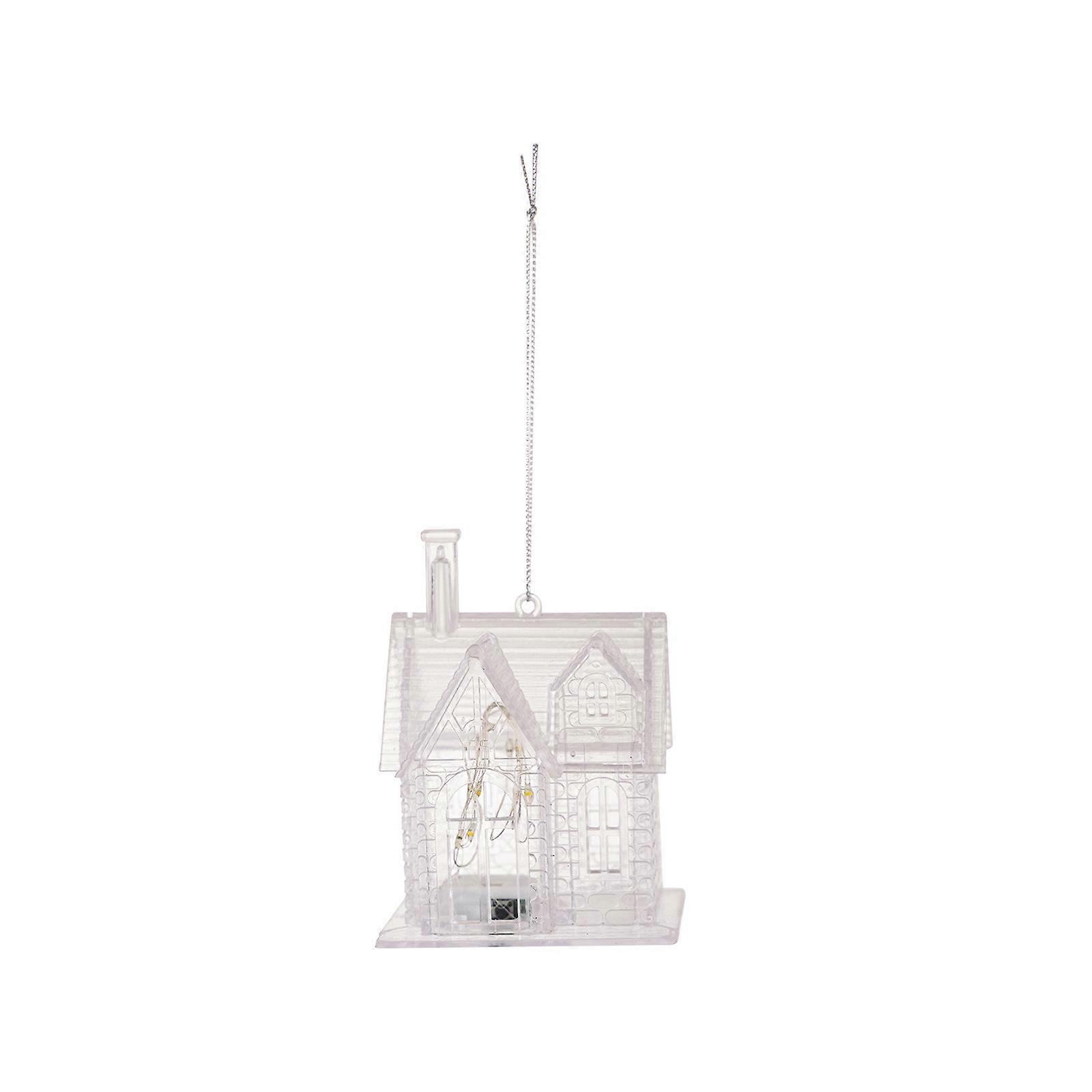 Light Hanging Ornament For Christmas Tree Easy to Use Clear Christmas LED Ornament Hanging Pendant for Tree Window Door
