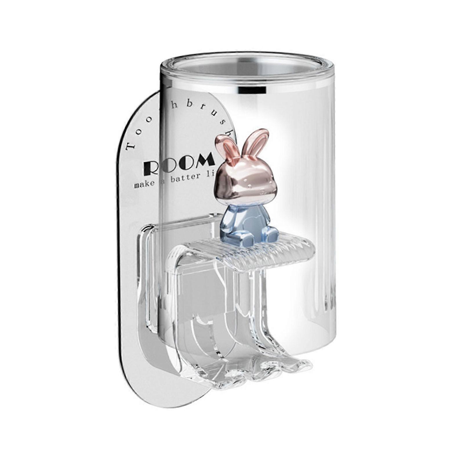 Toothbrush Holders Wall Mounted Punch Freely Cartoon Toothbrush Rack Hanger Organizer Home Bathroom Tool Easy to Install