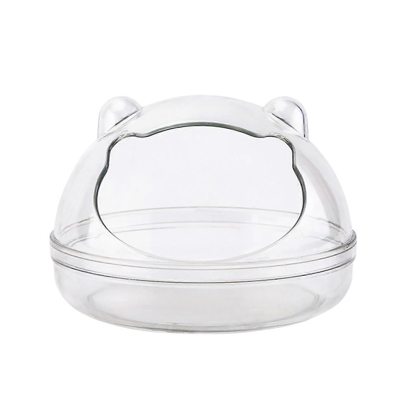 אוגר חול אמבטיה עמיד פלסטיק חול אמבטיה מיכל קופסת חול שקוף קערת חול לסנאים צעירים M