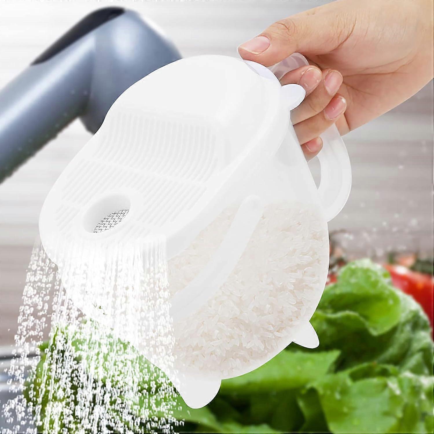 Rice Washer Colander for Cleaning Rice, Fruits, Vegetables, Beans ...