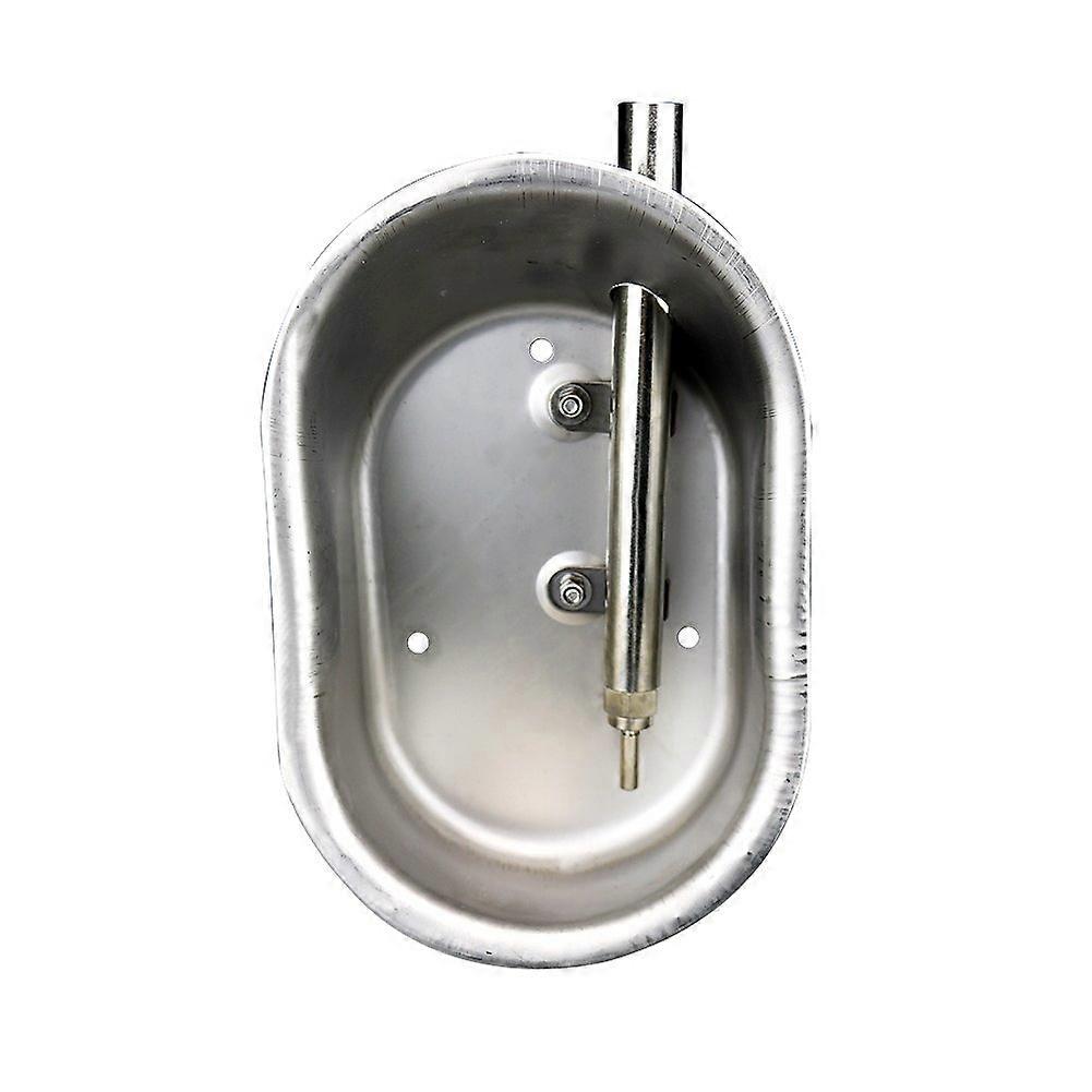 Livestocktool 1/2" Stainless Steel Automatic Pig Waterer Bowl with Nipple Drinker for Hogs and Sows, Large Size