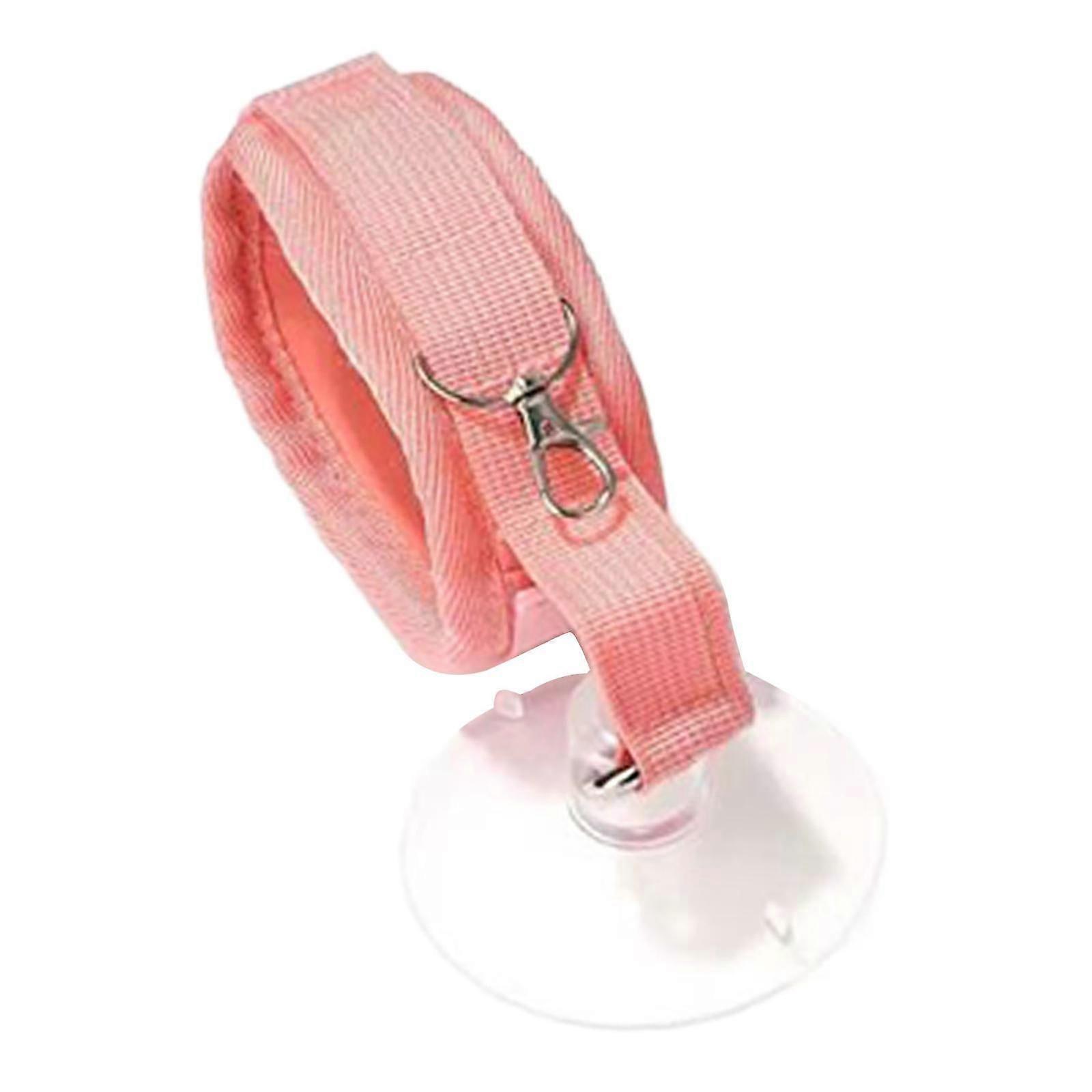 Pet Bathing Tether with Suction Cup Pet Shop Cats Bathtub Tub Restraint Loop pink
