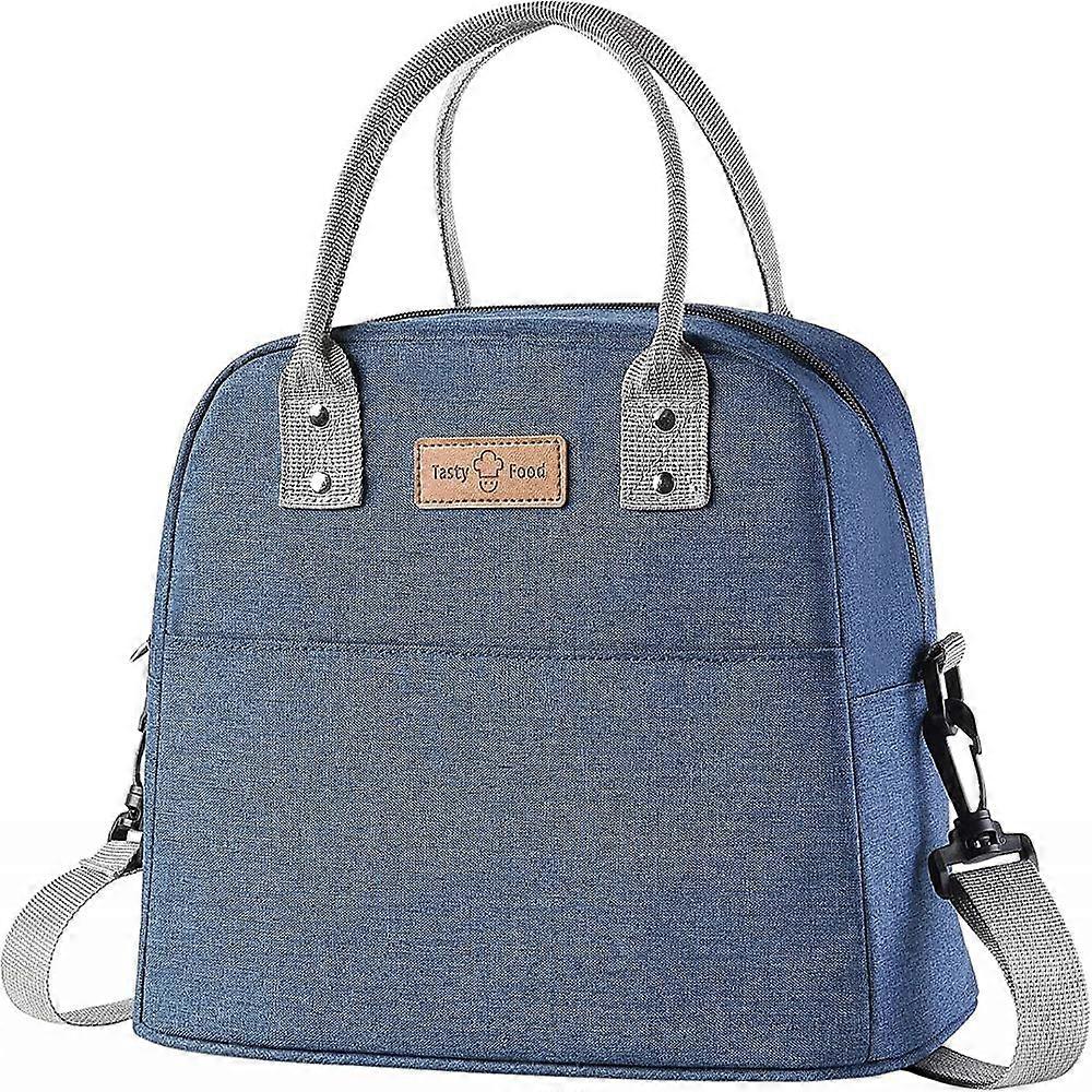 Liten kjølebag, matpose, termopose, isolert bag (cyan)