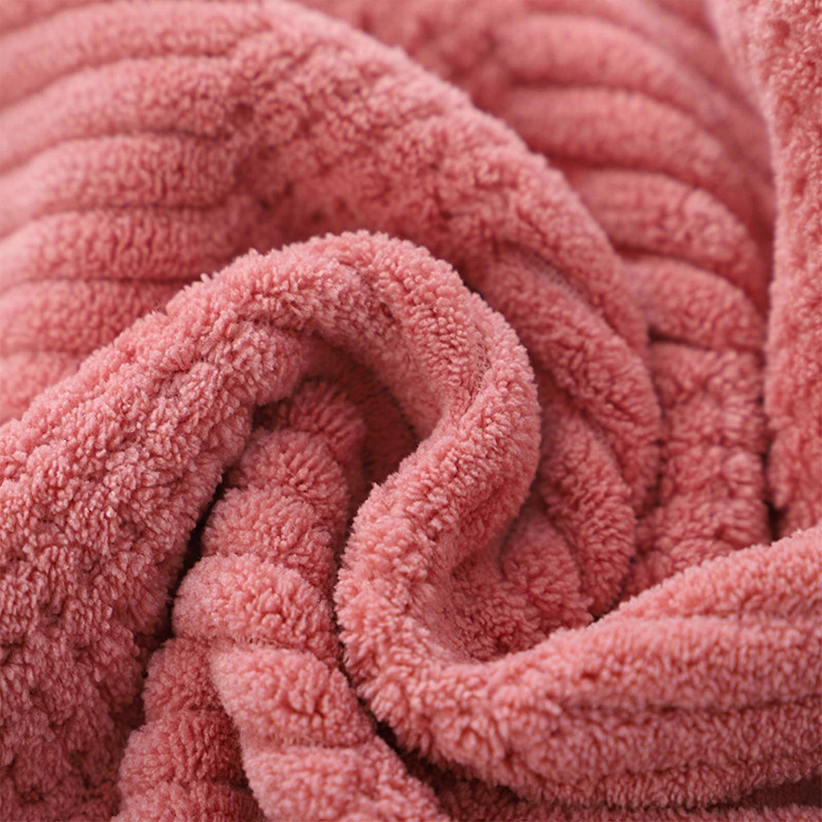 High Density Polyester Brocade Coral Wool Bath Towel, Soft and Comfortable, Warp Knitted, Highly Absorbent Shower Towel