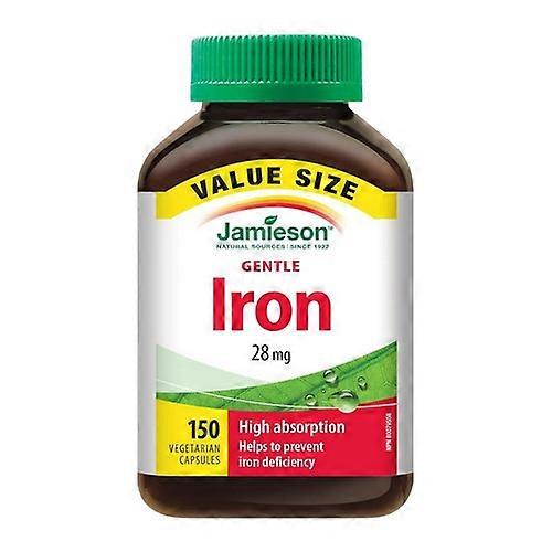 Jamieson Vitamins Gentle Iron Value Size,28 Mg,150 Caps