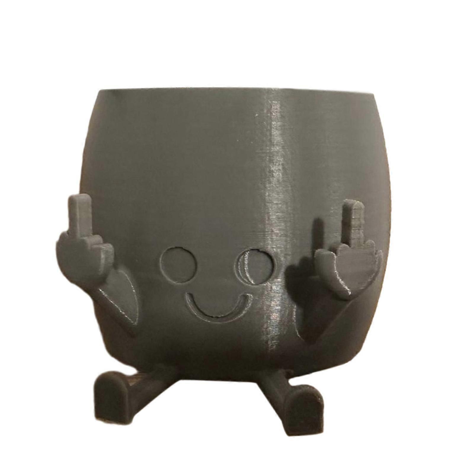 Middle Finger Planter, Succulent Pot with Attitude, Unique Design