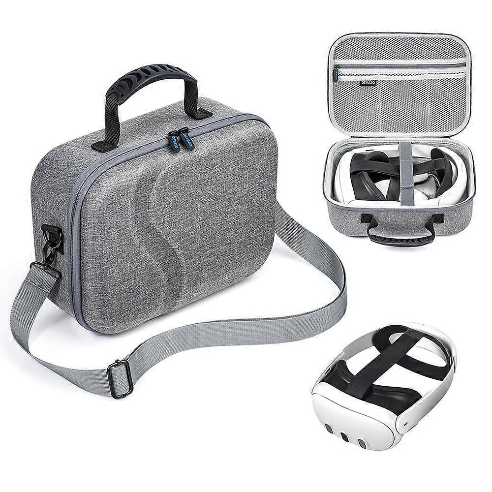 DEVASO Upgraded Version For Meta Quest 3 VR Glassesorage Bag Nylon Carrying Case with Shoulder