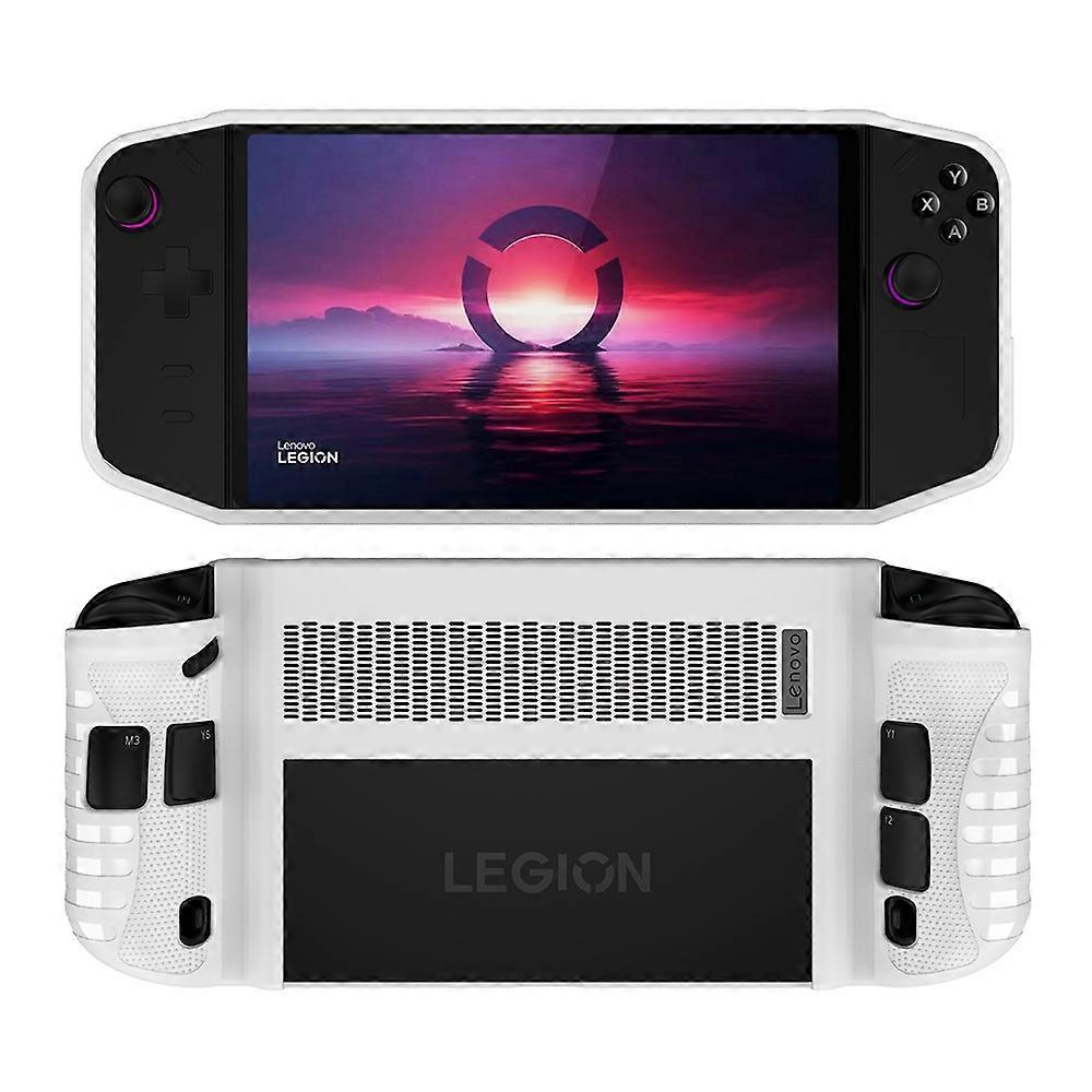 For Lenovo Legion Go Controller Grip Protector Soft TPU Case Sleeve Handle Grip-White