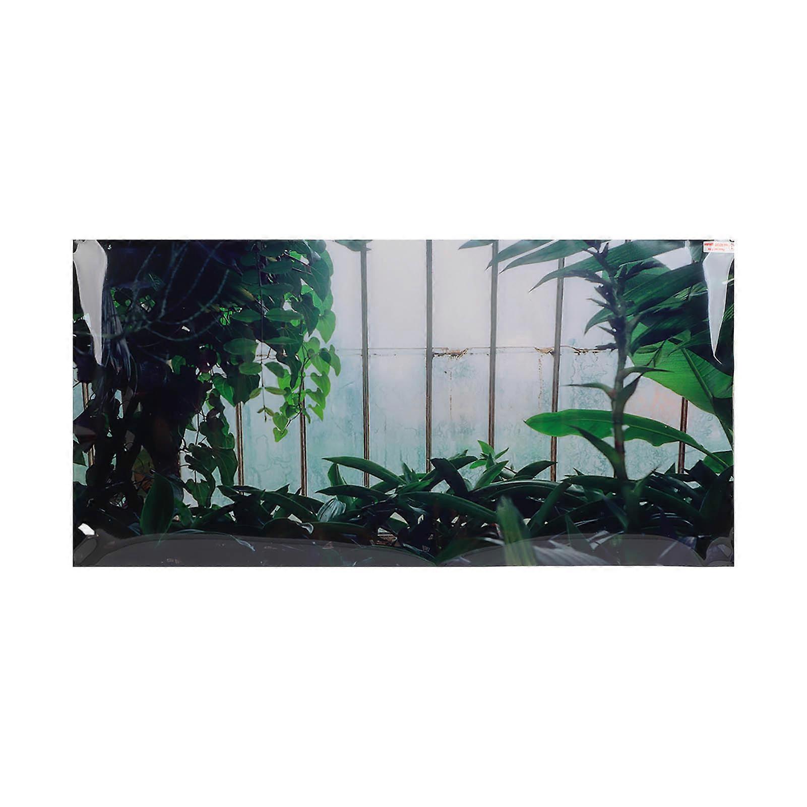 3D PVC Aquarium Background Sticker for Fish Tank Decor, Waterproof, Realistic Design, 30x15 Inches