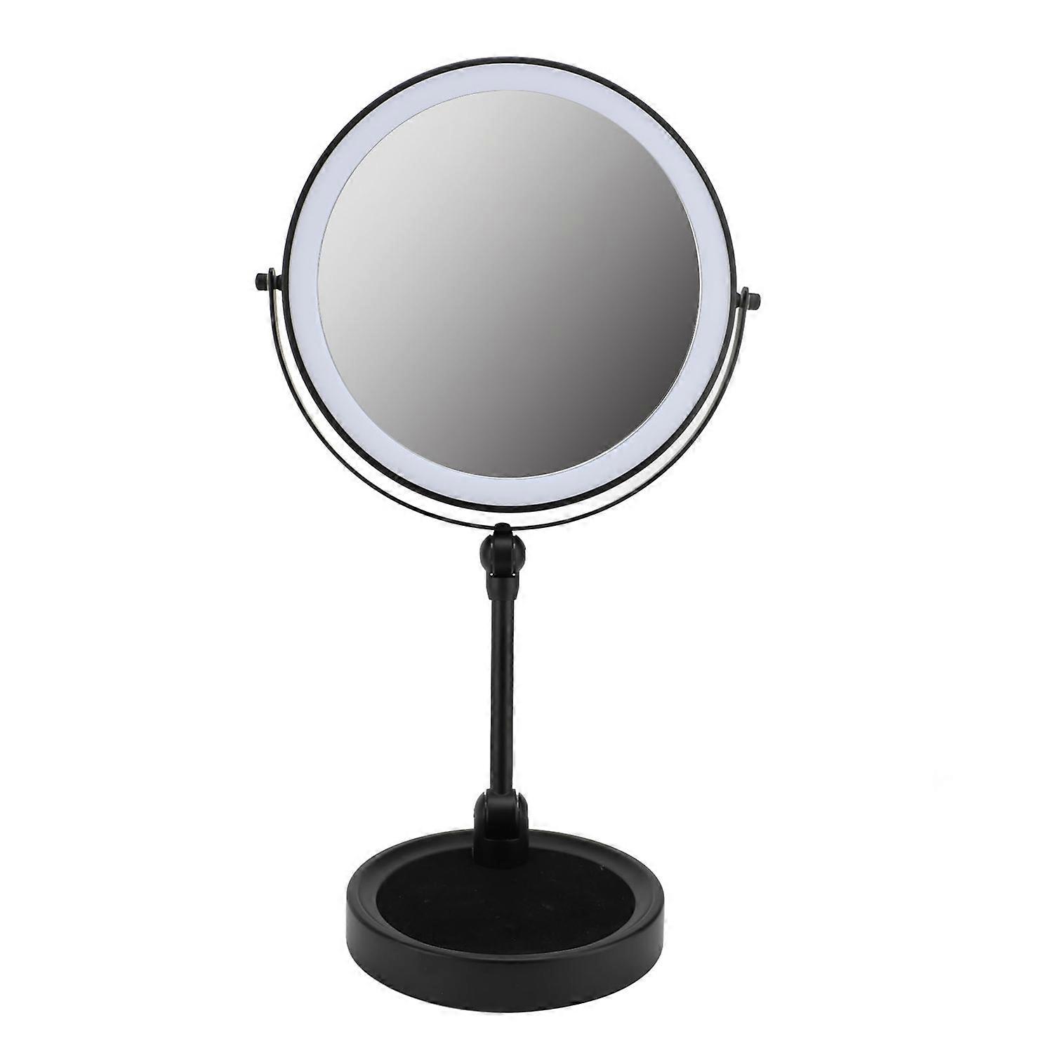 9inch Folding Makeup Mirror Portable Magnifying Makeup Mirror Double Sided LED Light Makeup Mirror F