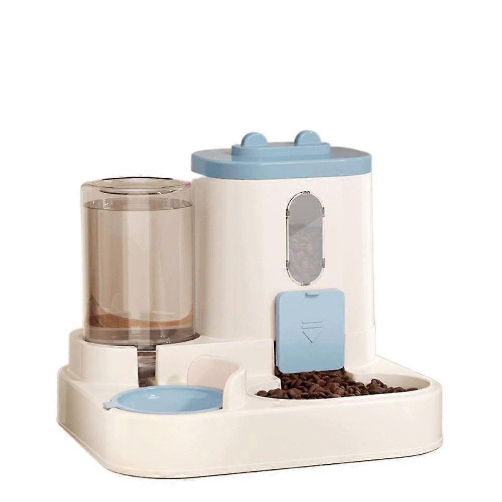 With Water Fountain Automatic Cat Water Feeder Dry Wet Separation Cat Dog Food Bowl Cats