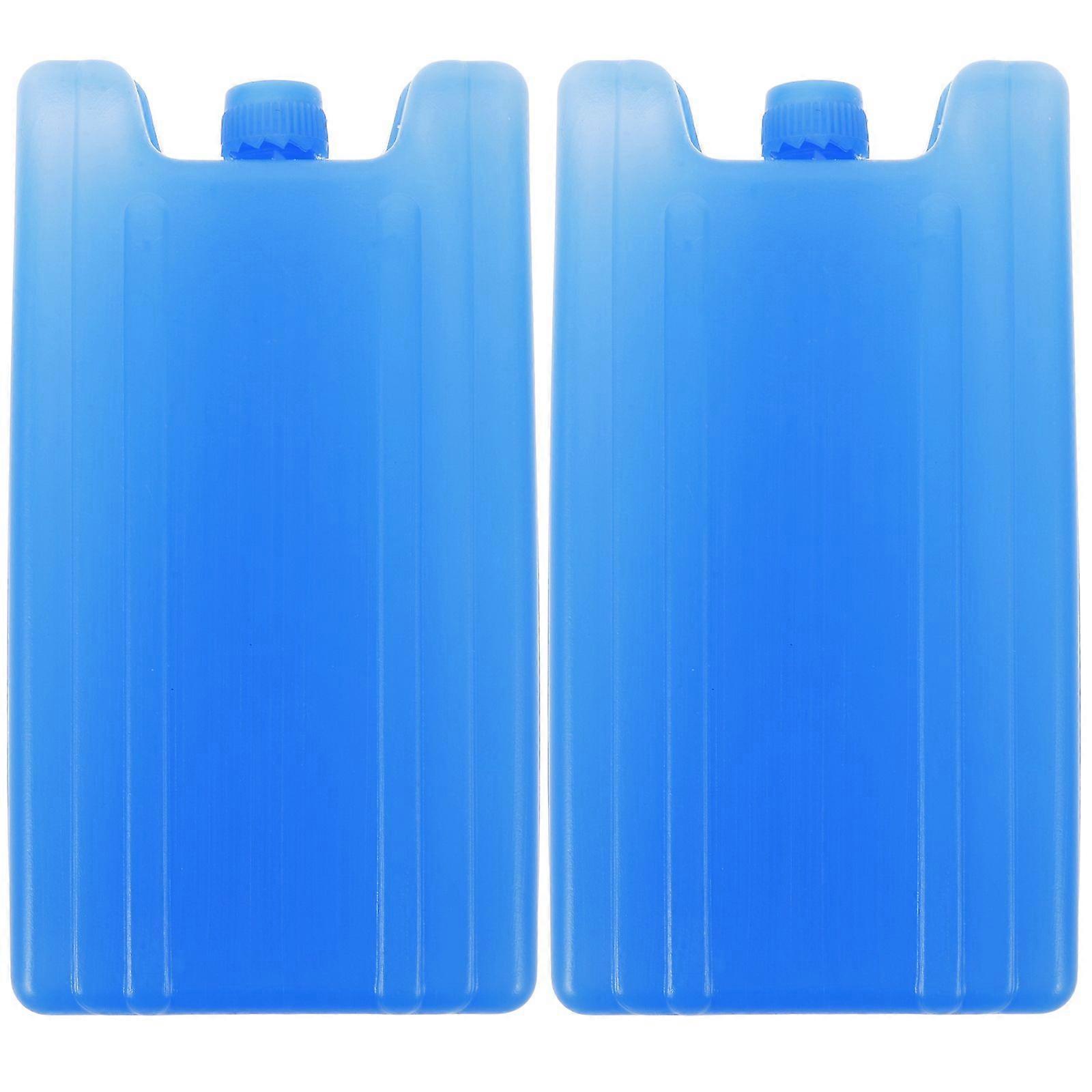 2pcs Ice Packs for Coolers Freezer Packs Refillable Ice Boxes Plastic Ice Packs for Milk Bottle