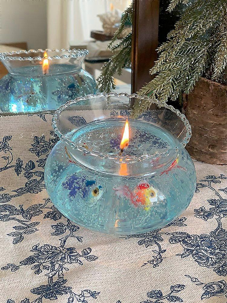 Fish Tank Candle Aromatherapy Decor Goldfish Candles - 【Bubble Fish Tank】: Silver Mountain Spring