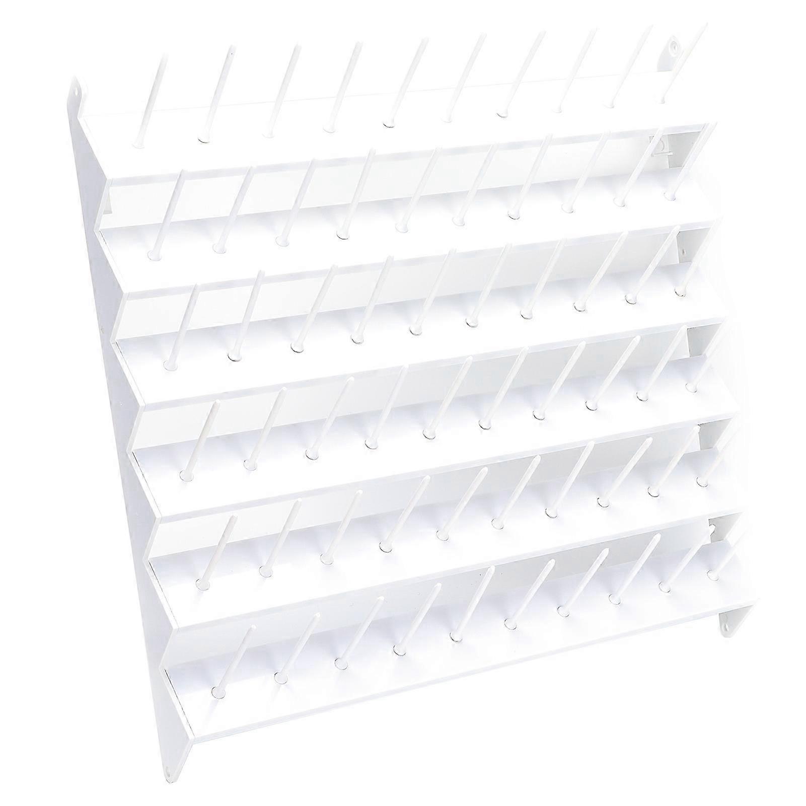 Plastic Thread Rack Table Sewing Accessory with 60 Spools for Overwrapping Machine