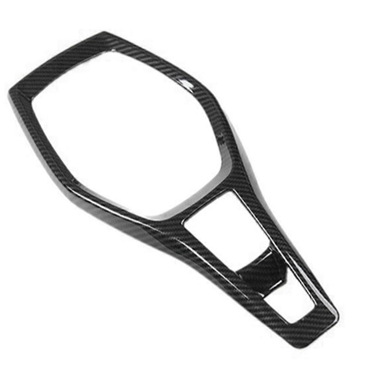 Car Center Control Gear Shift Panel Carbon Fiber Gear Shift Trim Frame for 2016-2019
