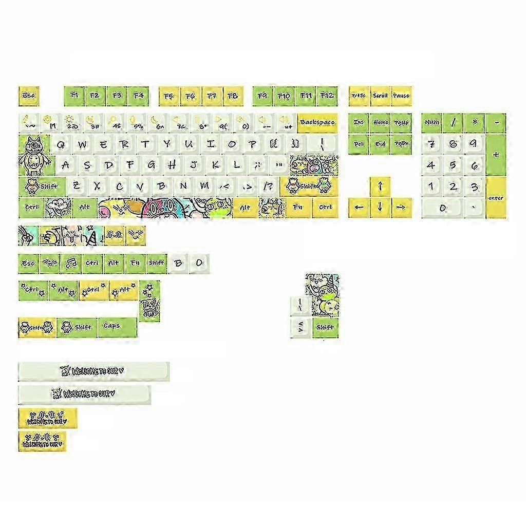 135 Keys Smart Magic PBT Keycap XDA Profile Colorful Key Cap for MX Switches Custom Mechanical Gaming Keyboard Caps