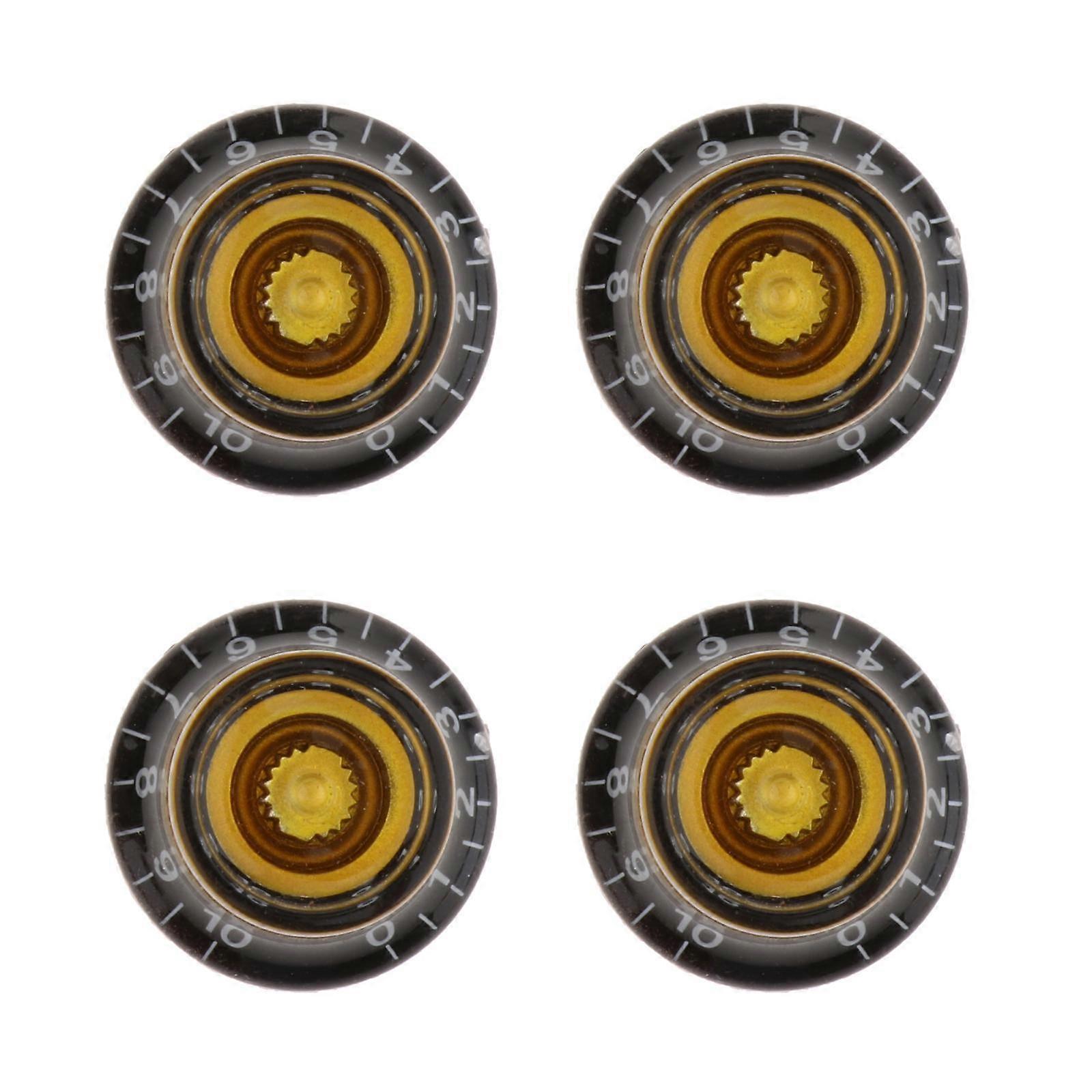 4 Piece Resin Guitar & Volume Control Knobs Replace Your Guitar Old or Broken