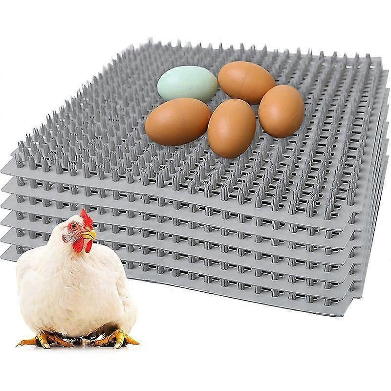 Aisiting Chicken Nesting Box Pads, 6pcs Chicken Nesting Box Plastic Liners, Reusable Egg Laying Mats For Chicken Coop Poultry Nest