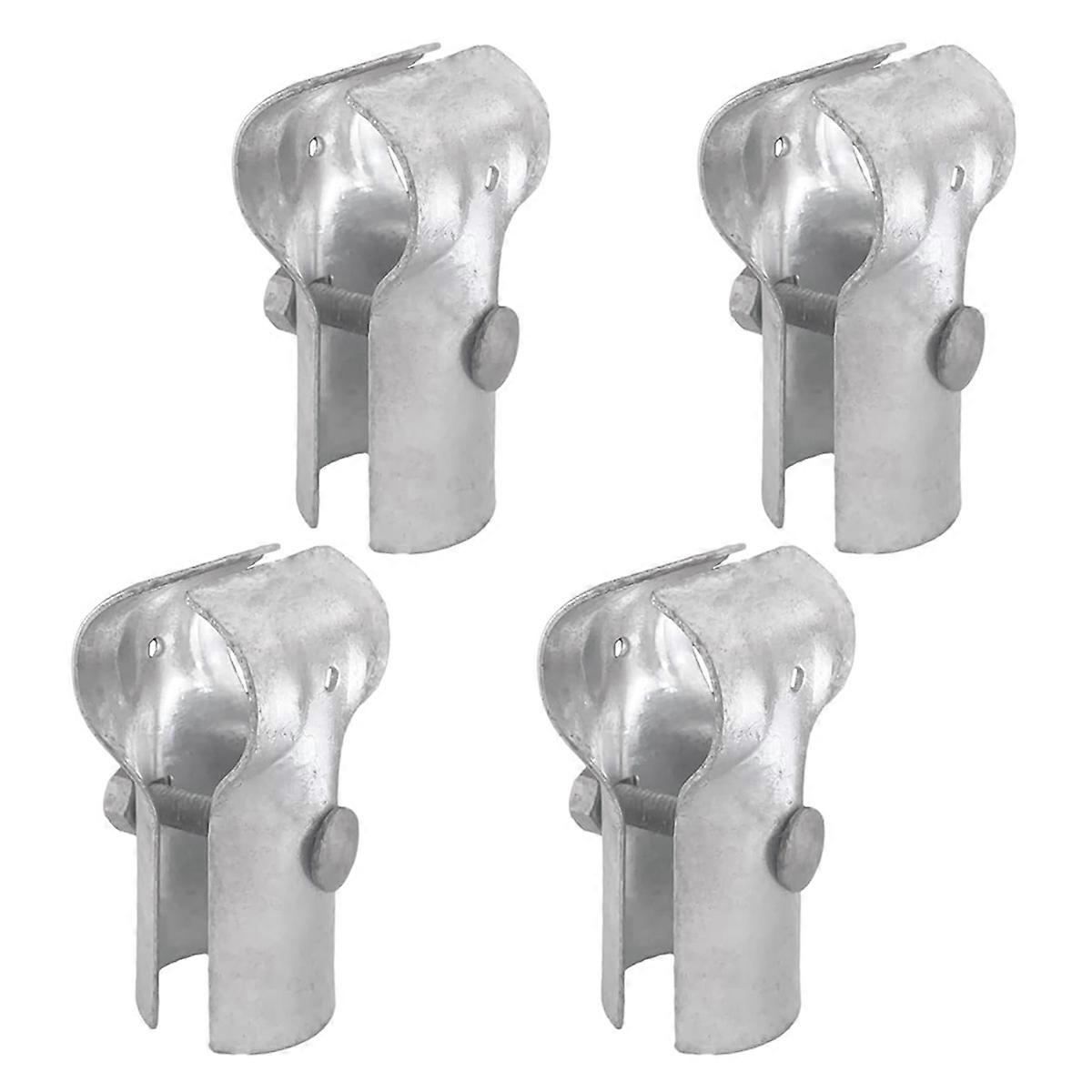 1-3/8In X 1-3/8In End Rail T Clamp, Galvanized Steel Chain Link Fence T Clamp, End Rail Clamp for 1-