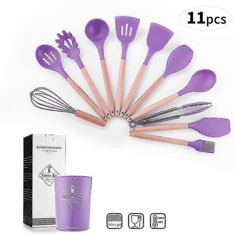 Kit Ing Utensilien Set 11pcs Antihaft-Silic Ing Kit Utensilien Spatel Set mit H