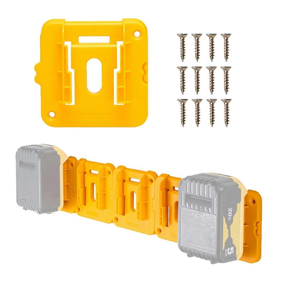 6Pack Battery Mount Holder for Dewalt 20V 60V Battery Dock Holder