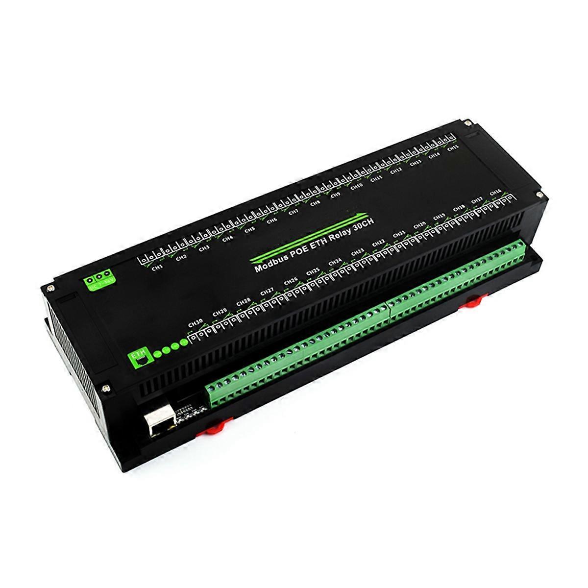 Module relais Ethernet 30 canaux, protocole Modbus RTU/Modbus