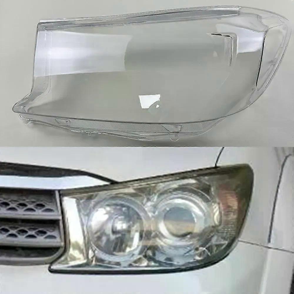 For Toyota Fortuner 2008~2012 Headlight Lens Shell Transparent Headlamp Cover Replace Original Lampshade Plexiglass