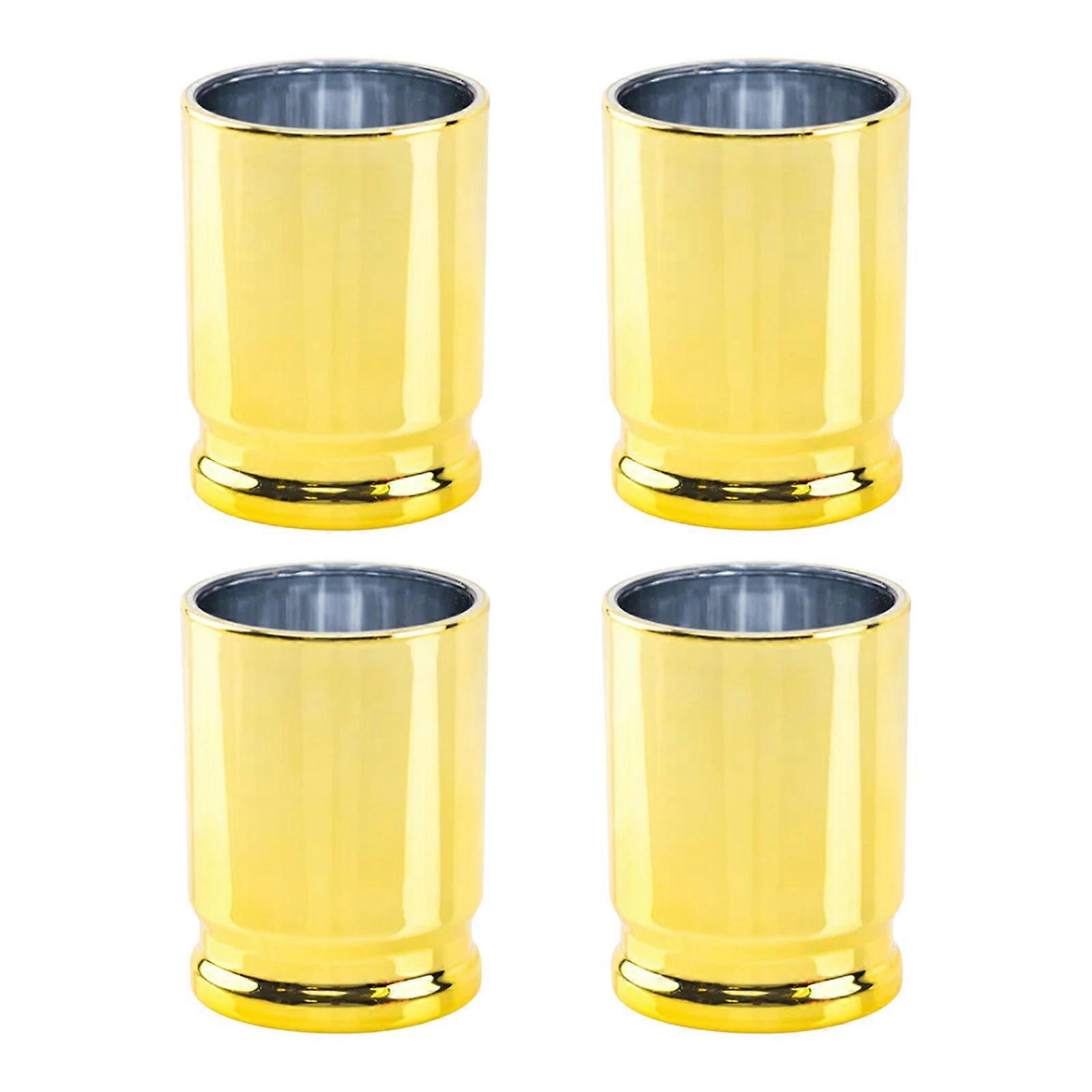 2 Pieces/4 Pieces 50ml Wine Cups Travel Beer Cups Reusable Drinking Cups for Social Gatherings and Outdoor Enthusiasts