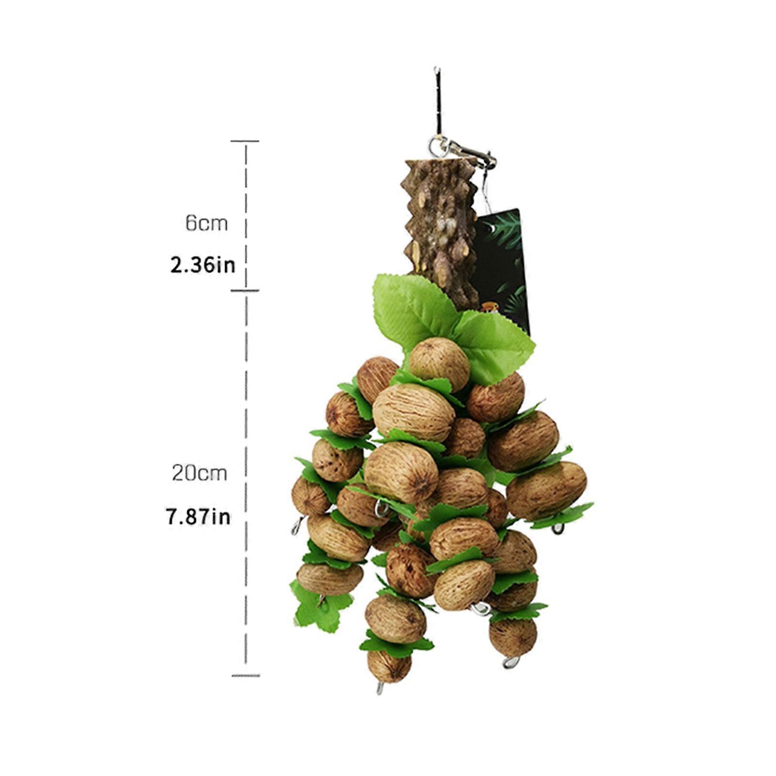 Parrot Chewing Blocks Nuts Strings Wood Sticks Toys Best for Finch Budgie Parakeet Cockatiel Conure Canary Lovebird